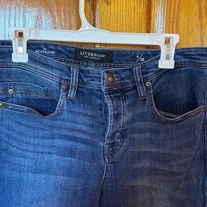 Liverpool Dark Blue Boyfriend Jeans